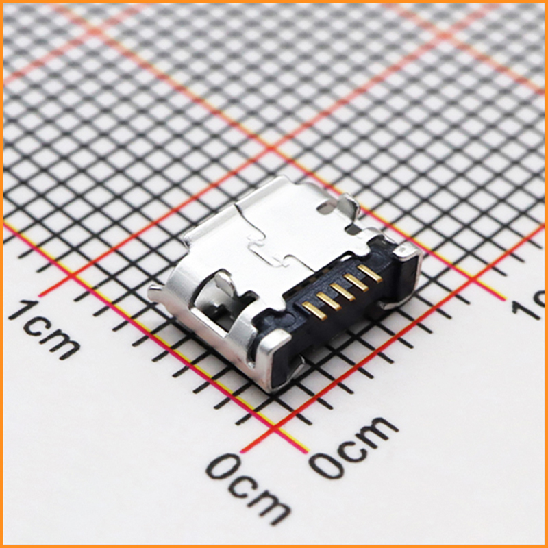 micro 5P USB 卷邊兩腳插 腳距5.65/6.4/7.2 (USB連接器)