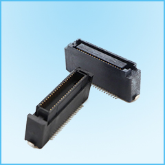 0.8間距 合高16mm 工控專用  公母座板「對板連接器」