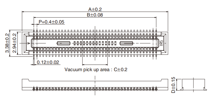 DF40HC插座_堆疊高度3.0mm DF40HC插座_堆疊高度3.0mm